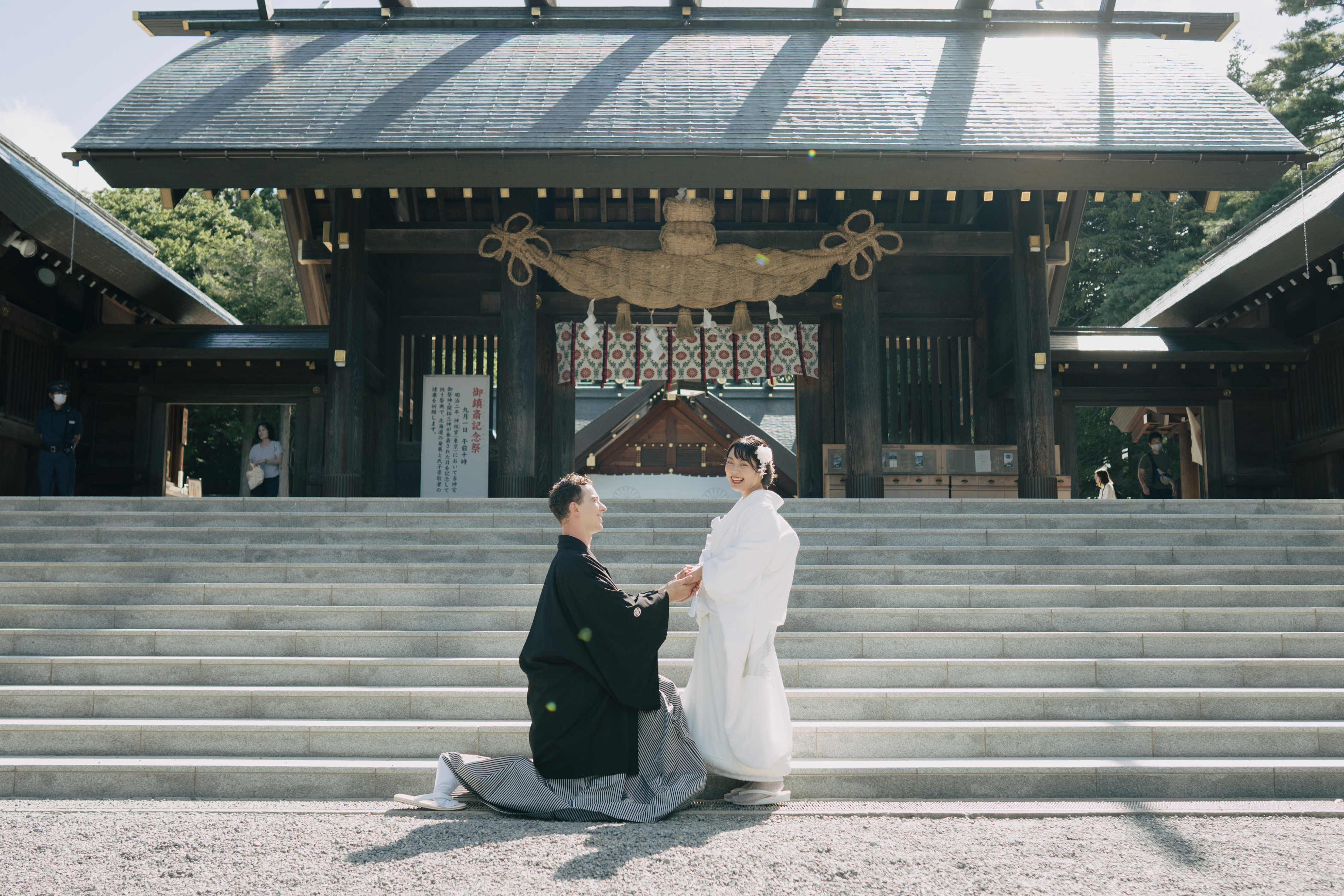 【2024年8月ウェディングレポート】国際結婚のカップル様の北海道神宮挙式♪